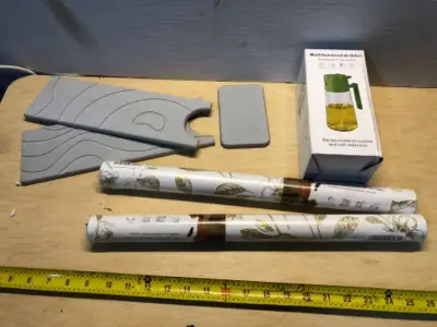 2 rolls of contact paper, multifunctional oiler, kitchen sink faucet mat