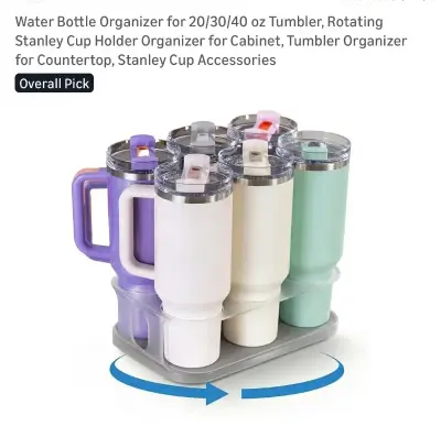 Cup holder rotates holds 6 cups