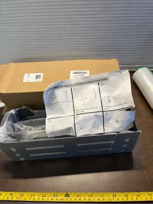 griddle caddy with magnetic tool holder & paper towel holder