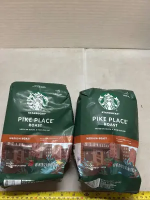 2 28 oz pike place blend medium roast ground starbucks coffee 02/10/26