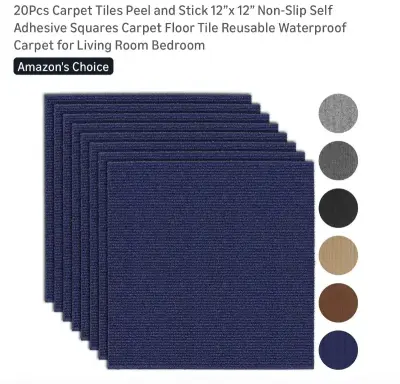 20 piece carpet tile