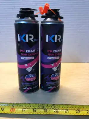 PU foam gun cleaner 2 cans