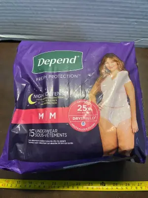 15 pack size medium night underwear