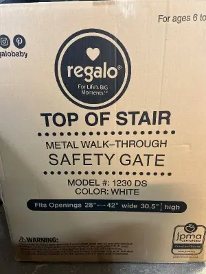 metal walk through safety gate