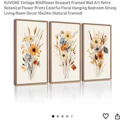 3 piece wall decor