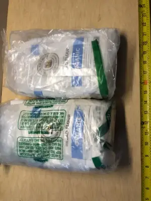 2 bags (opened) Organic bread flour