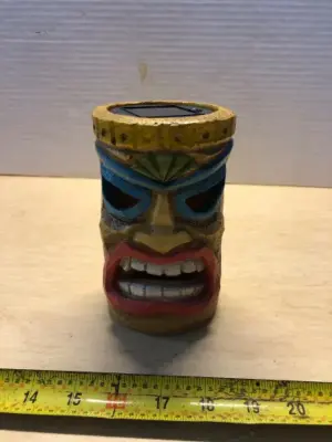 Tiki man solar light