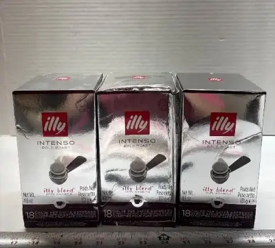 (3) 18ct Illy espresso pods exp:04/26