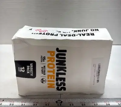 12pk Junkless protein bars exp:11/26