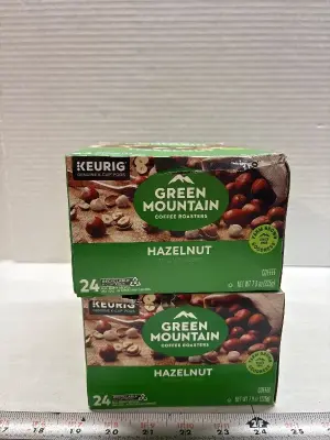 (2) 24ct Green Mountain Hazelnut coffee exp:08/26