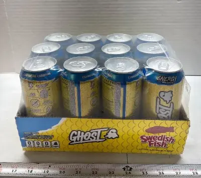12pk Ghost Swedish fish energy drinks