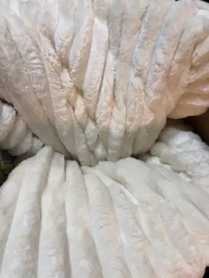 Queen white fluffy blanket