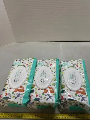 3 100 ct scent free baby wipes