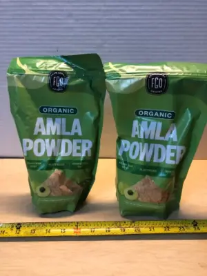 2 bags organic Amla powder exp:05/02/2027