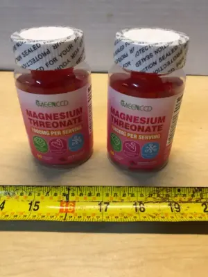 Magnesium threonate gummies 2 bottles 60 gummies each exp:09/25/2027