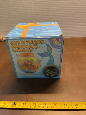 glow in the dark mermaid terrarium kit