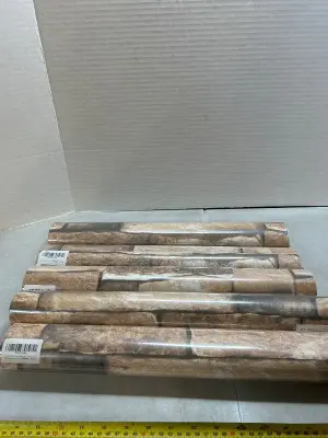 5 rolls of khaki stone wallpaper