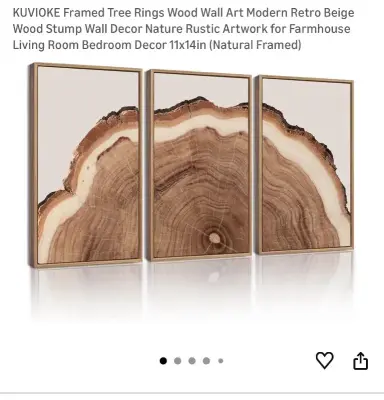 3 pc 24x36 inch wall decor