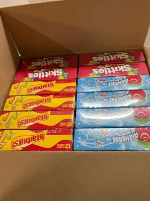 12 boxes of candy flavored candy canes 09/26