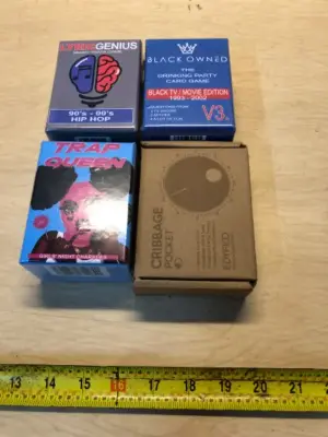 4 boxes of card games
