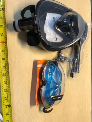 2pc swimming goggles and mask