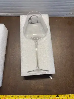 letter C wine glass