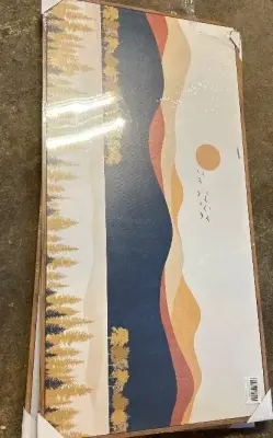 20 x 40” canvas print chipped corner