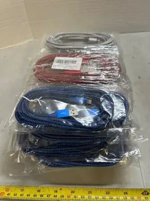 A lot of iPhone chargers