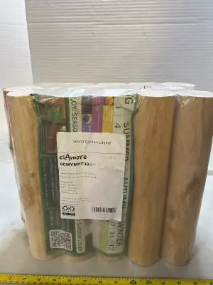 15. Count wooden garden edging posts