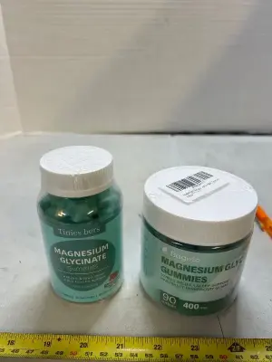 1 60 pack and 1 90 pack of magnesium gummies