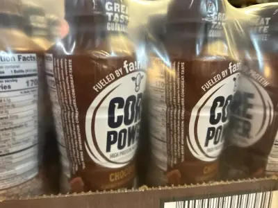 2 12 pack of core power chocolate flavor 06/287/26