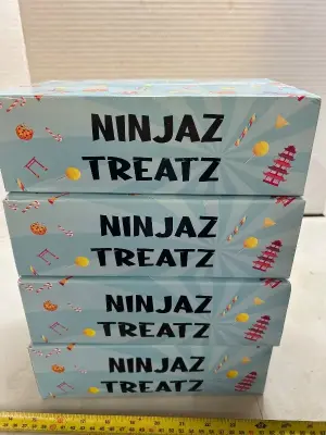 four mystery ninja treats, snack box