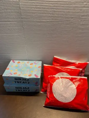 bundle of Japanese sweets