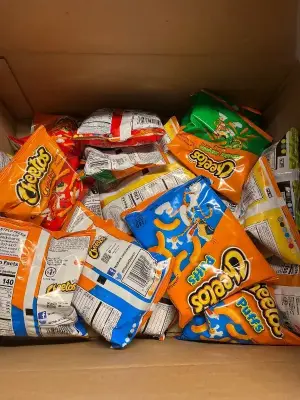 big box of variety chips ( mostly in date)