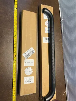 2ct anti-slip black shower grab bars 20in & 24in