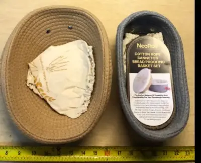 2 pc bread proofing baskets