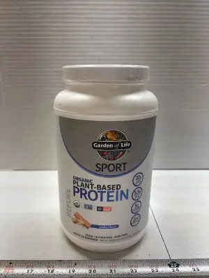 30.16oz plant based protein vanilla flavor exp:10/26