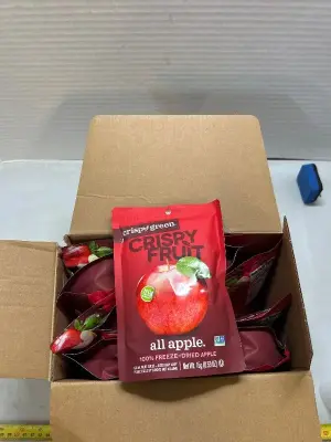12 bags of crispy fruit, 100% freeze dried apple