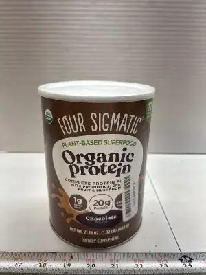1.32Lb Organic Protein chocolate powder exp:03/27
