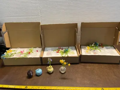 23ct mini magnet, artificial flower holders