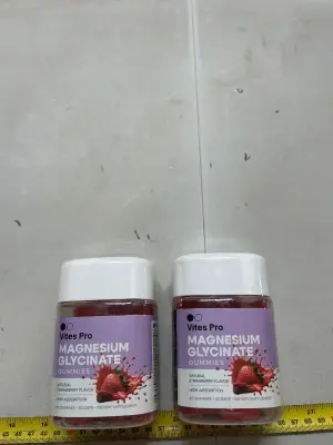 2 60 packs of magnesium strawberry, flavored gummy