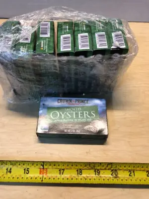 8 packs of smoked oysters exp:04/01/2028