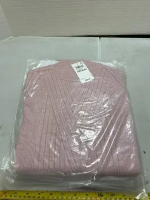 two size medium, pink, sweaters, pale mauve