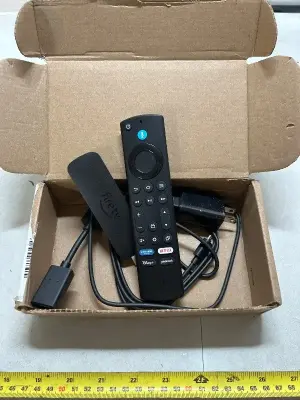 Amazon fire stick fire TV, remote and power cord