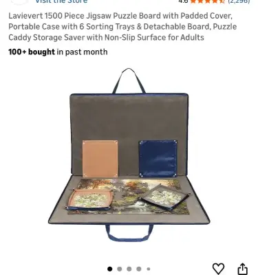 1500 piece jigsaw puzzle nonslip board