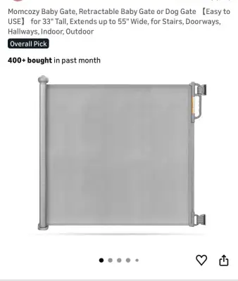 mom, cozy, retractable baby gate