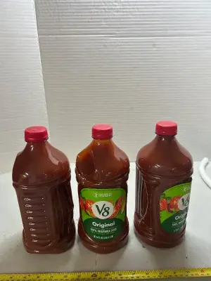 3 64 fluid ounce 100% vegetable juice V8 original 04/2027