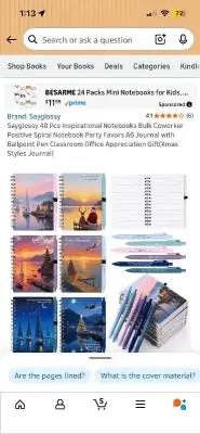 48pcs xmas style journal & pens