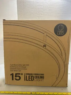 15 inch dimmable double ring LED ceiling light