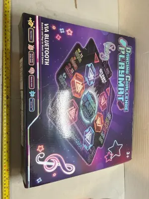 dancing challenge play mat works via Bluetooth